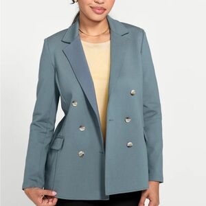 NWOT Beta Brand Blue Blaze Suit Jacket Blazor Office